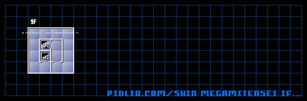 軽子坂高校9Fのマップ画像 ／ 真・女神転生if... 攻略