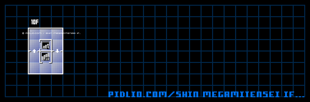 軽子坂高校10Fのマップ画像 ／ 真・女神転生if... 攻略