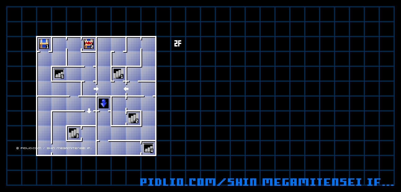 憤怒界2Fのマップ画像 / 真・女神転生if... 攻略