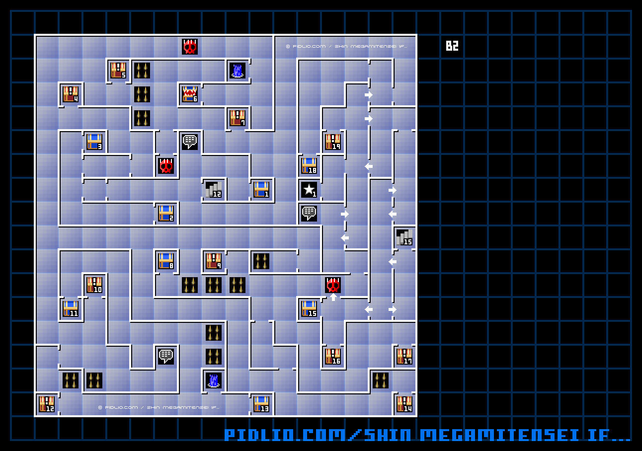 憤怒界B2のマップ画像 / 真・女神転生if... 攻略