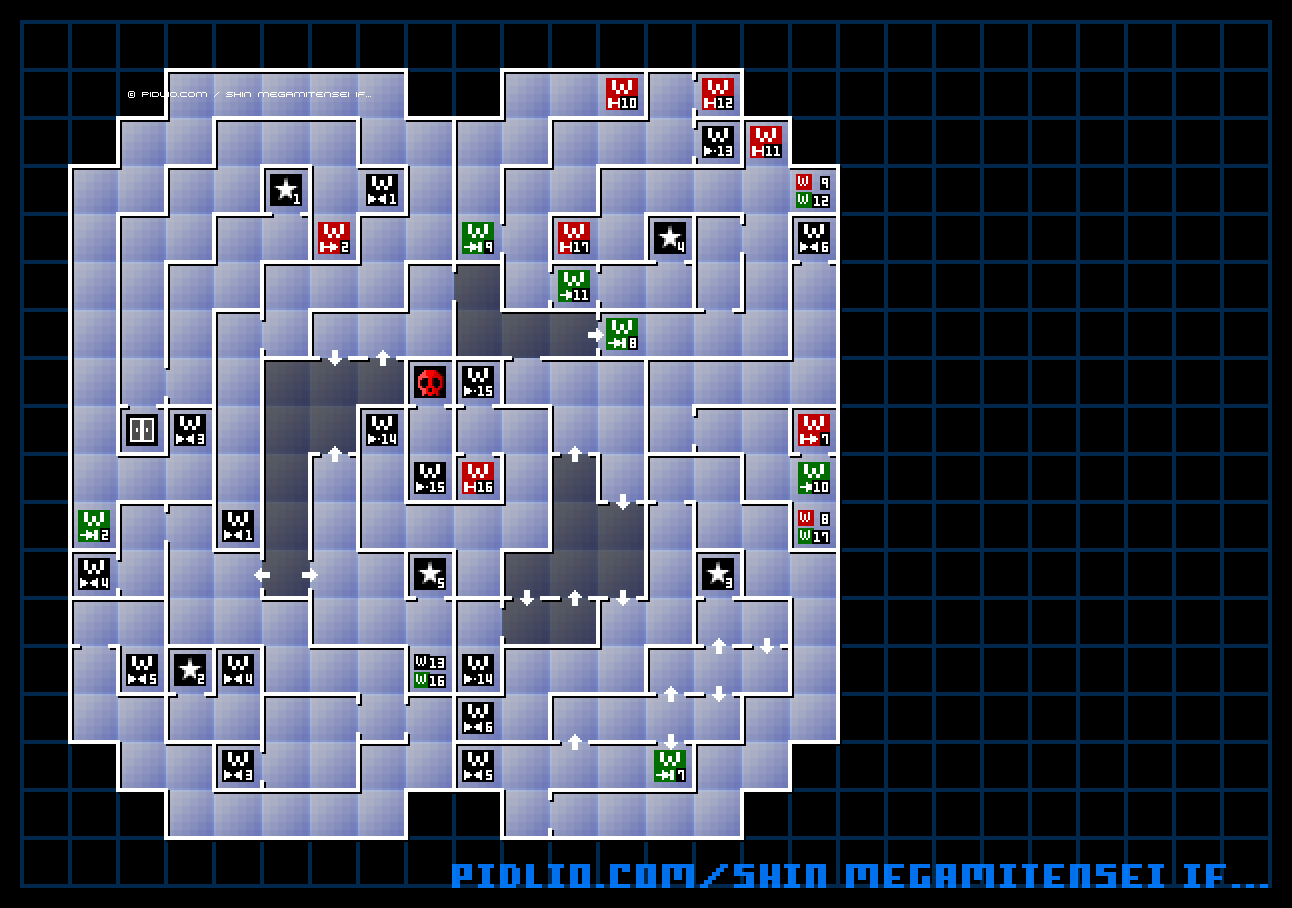 精神世界のマップ画像 ／ 真・女神転生if... 攻略