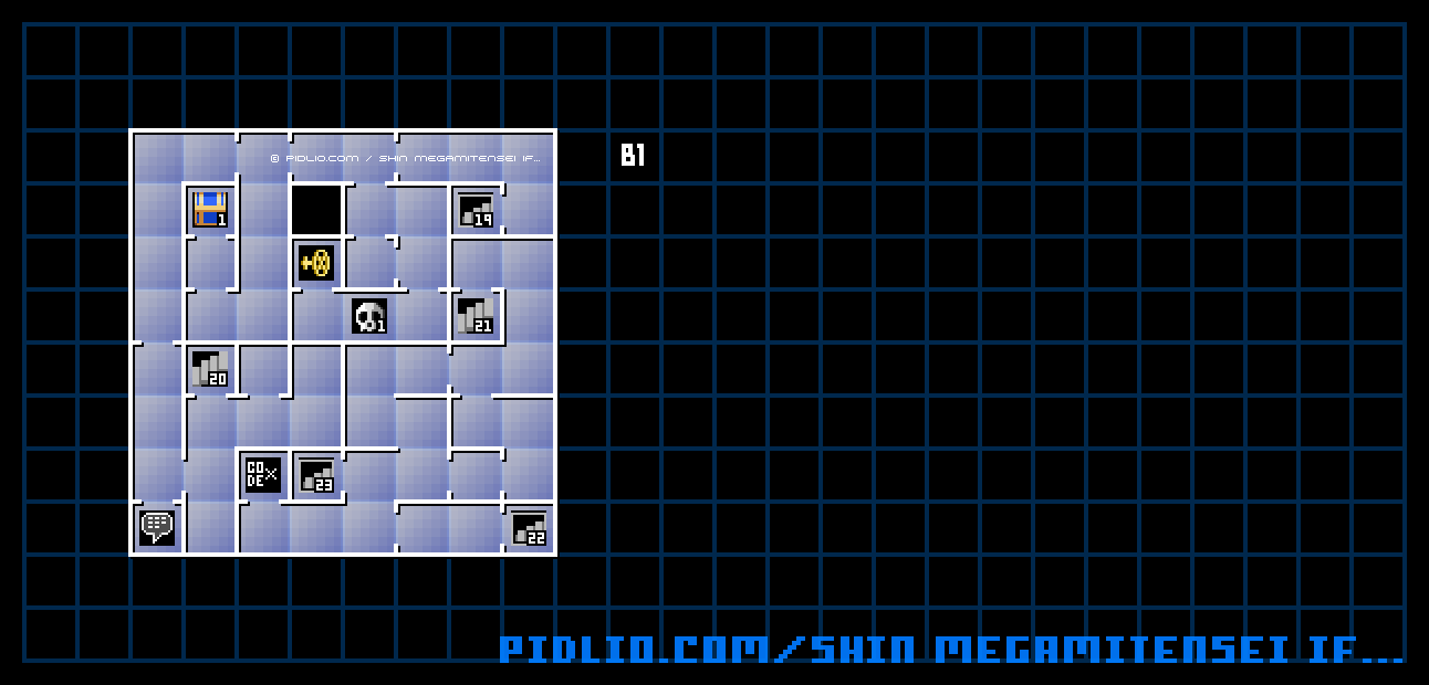 地のノモスB1のマップ画像 / 真・女神転生if... 攻略