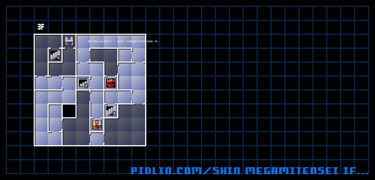 第1ノモス3Fのマップ画像 / 真・女神転生if... 攻略