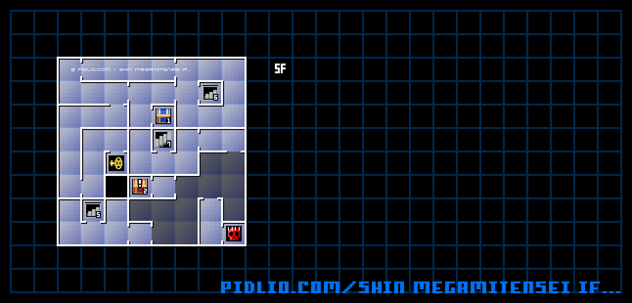 第1ノモス5Fのマップ画像 / 真・女神転生if... 攻略