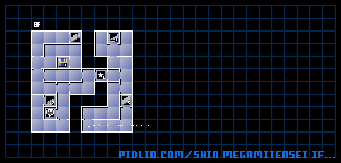 第2ノモス8F のマップ画像 / 真・女神転生if... 攻略