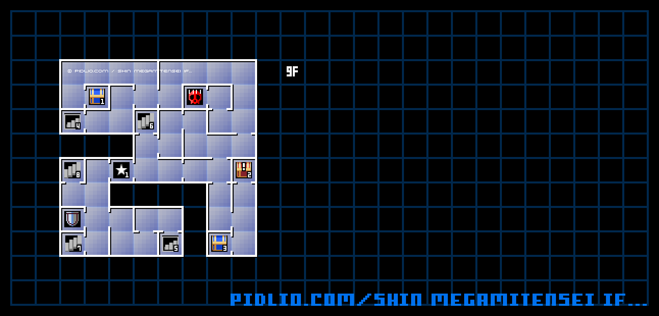 第2ノモス9F のマップ画像 / 真・女神転生if... 攻略