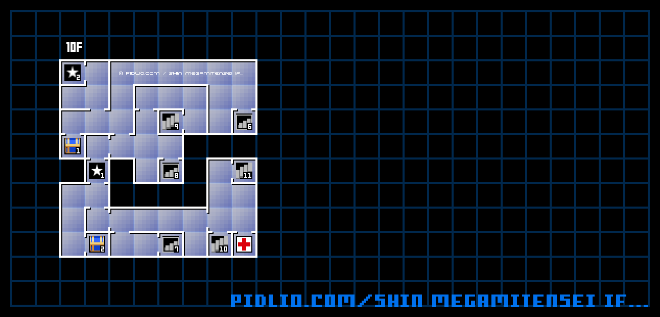 第2ノモス10F のマップ画像 / 真・女神転生if... 攻略