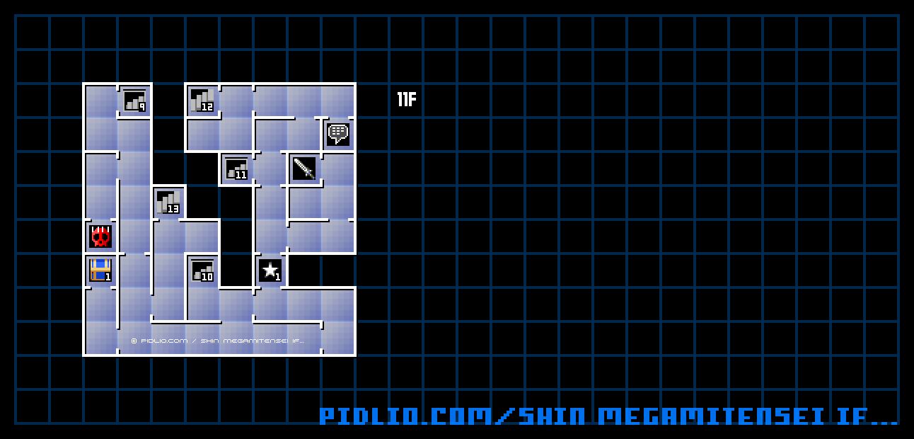 第2ノモス11F のマップ画像 / 真・女神転生if... 攻略