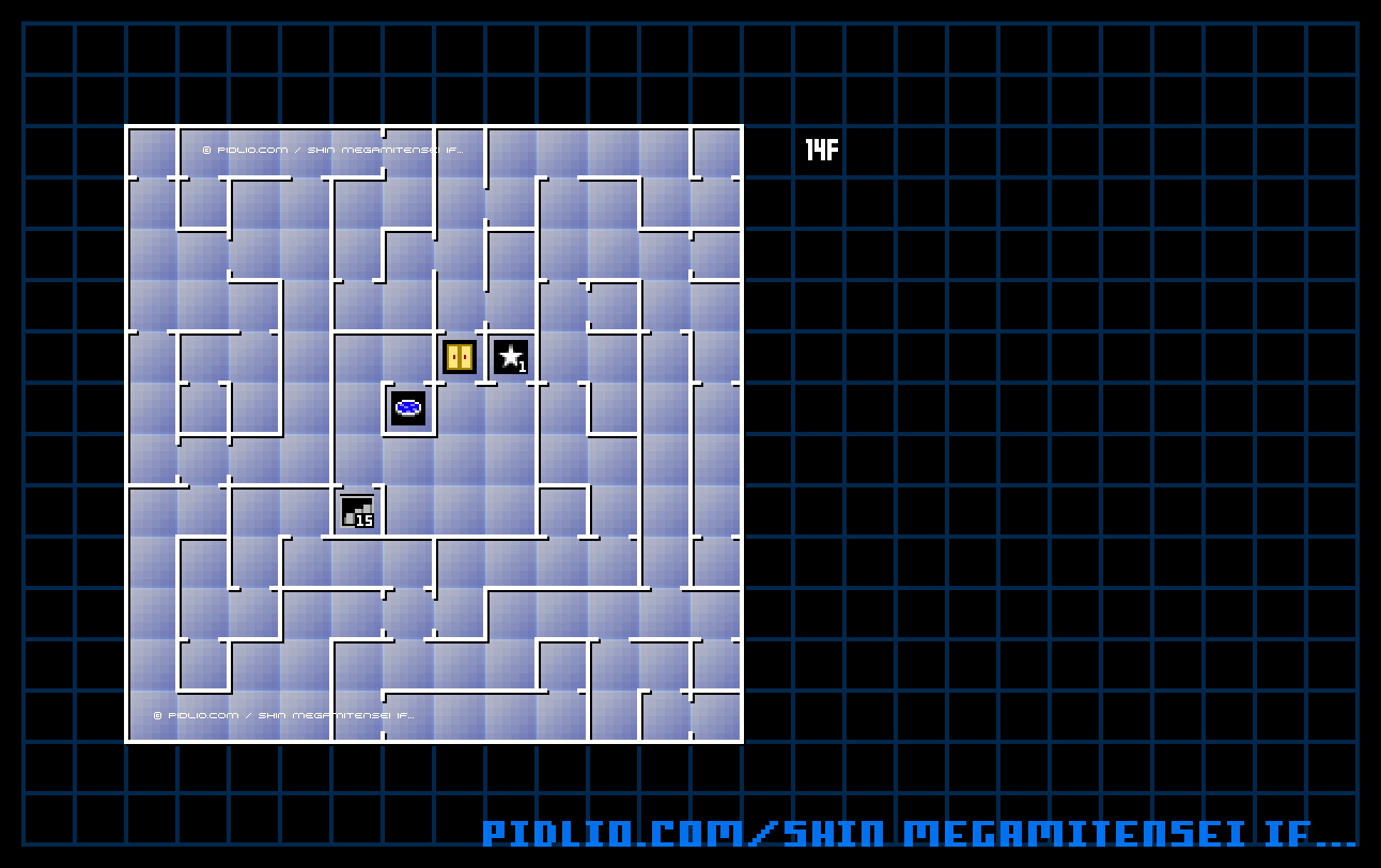 第2ノモス14F(内側)のマップ画像 / 真・女神転生if... 攻略