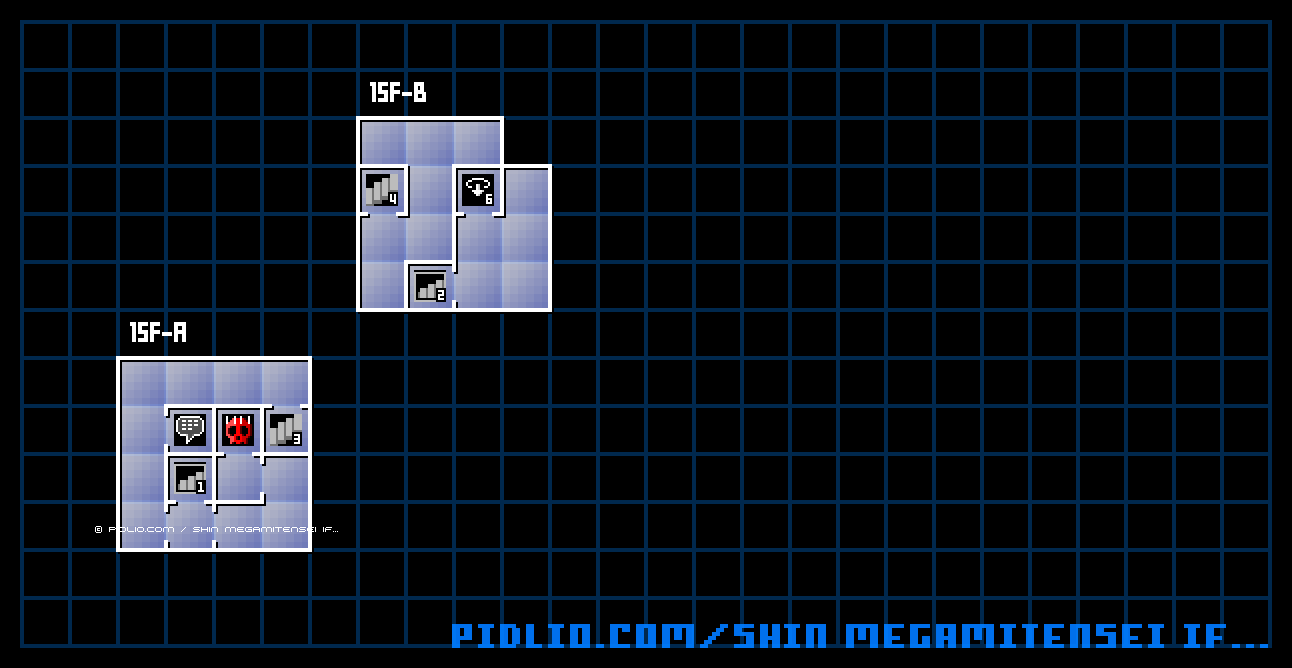 第3ノモス15Fのマップ画像 / 真・女神転生if... 攻略