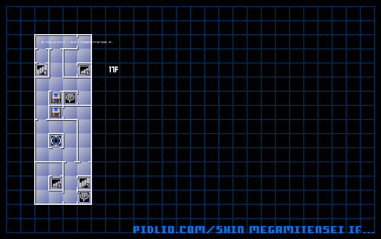 第3ノモス17Fのマップ画像 / 真・女神転生if... 攻略