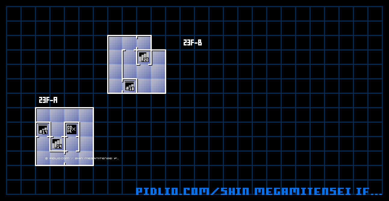 第3ノモス23Fのマップ画像 / 真・女神転生if... 攻略