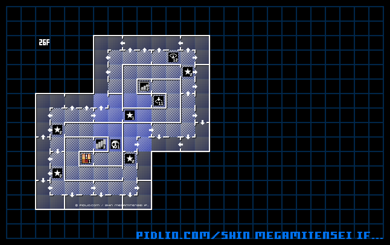 第4ノモス26Fのマップ画像 ／ 真・女神転生if... 攻略