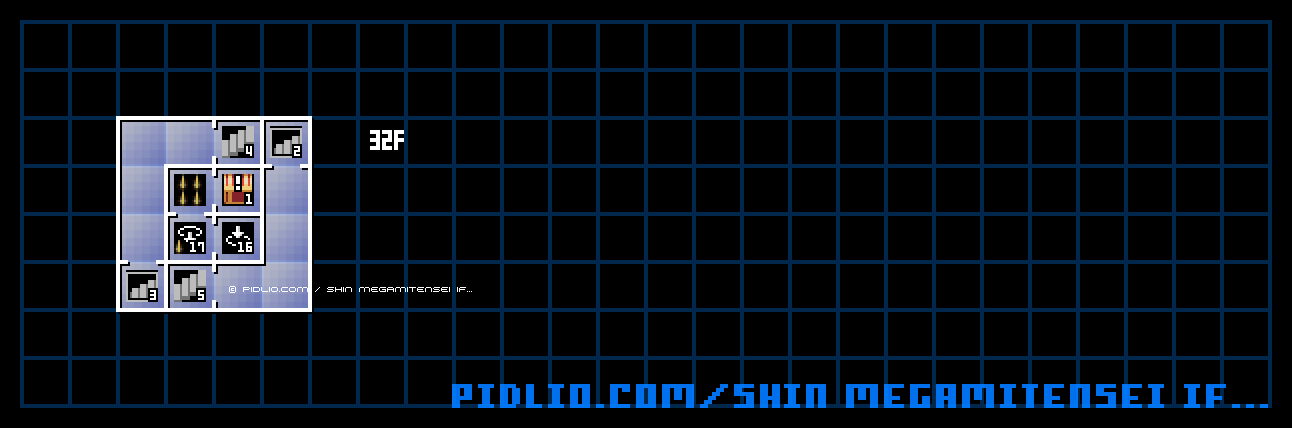 天のノモス32Fのマップ画像 ／ 真・女神転生if... 攻略
