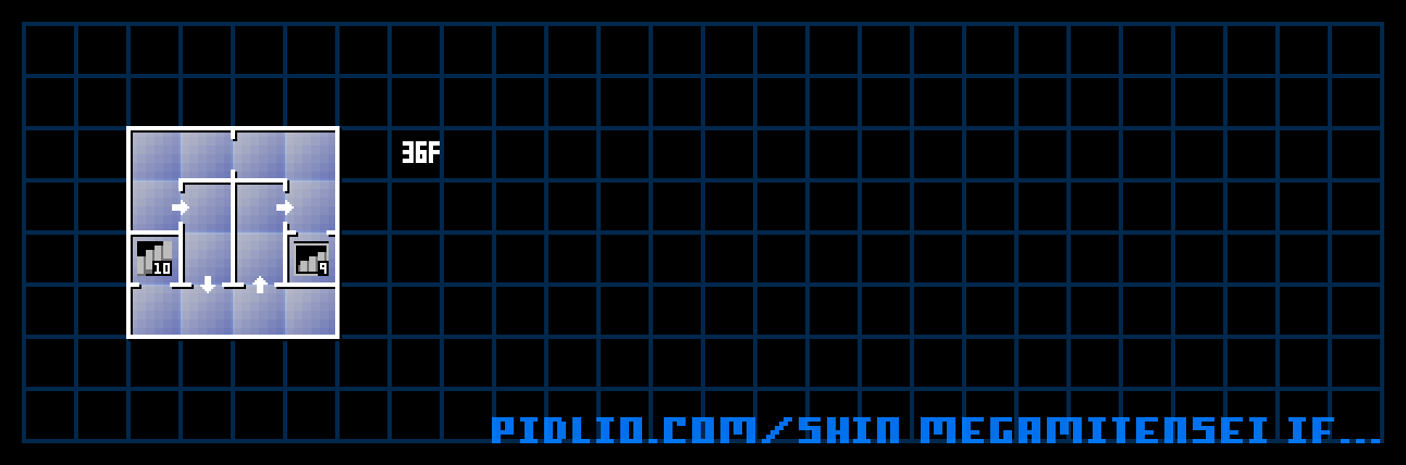 天のノモス36Fのマップ画像 ／ 真・女神転生if... 攻略