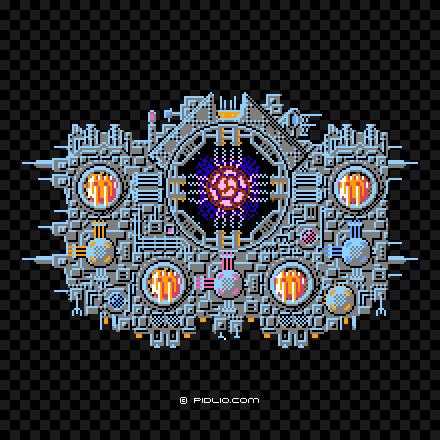 ビッグスターブレインの画像：敵キャラクター図鑑 - スターソルジャー攻略 ─ pidlio.com