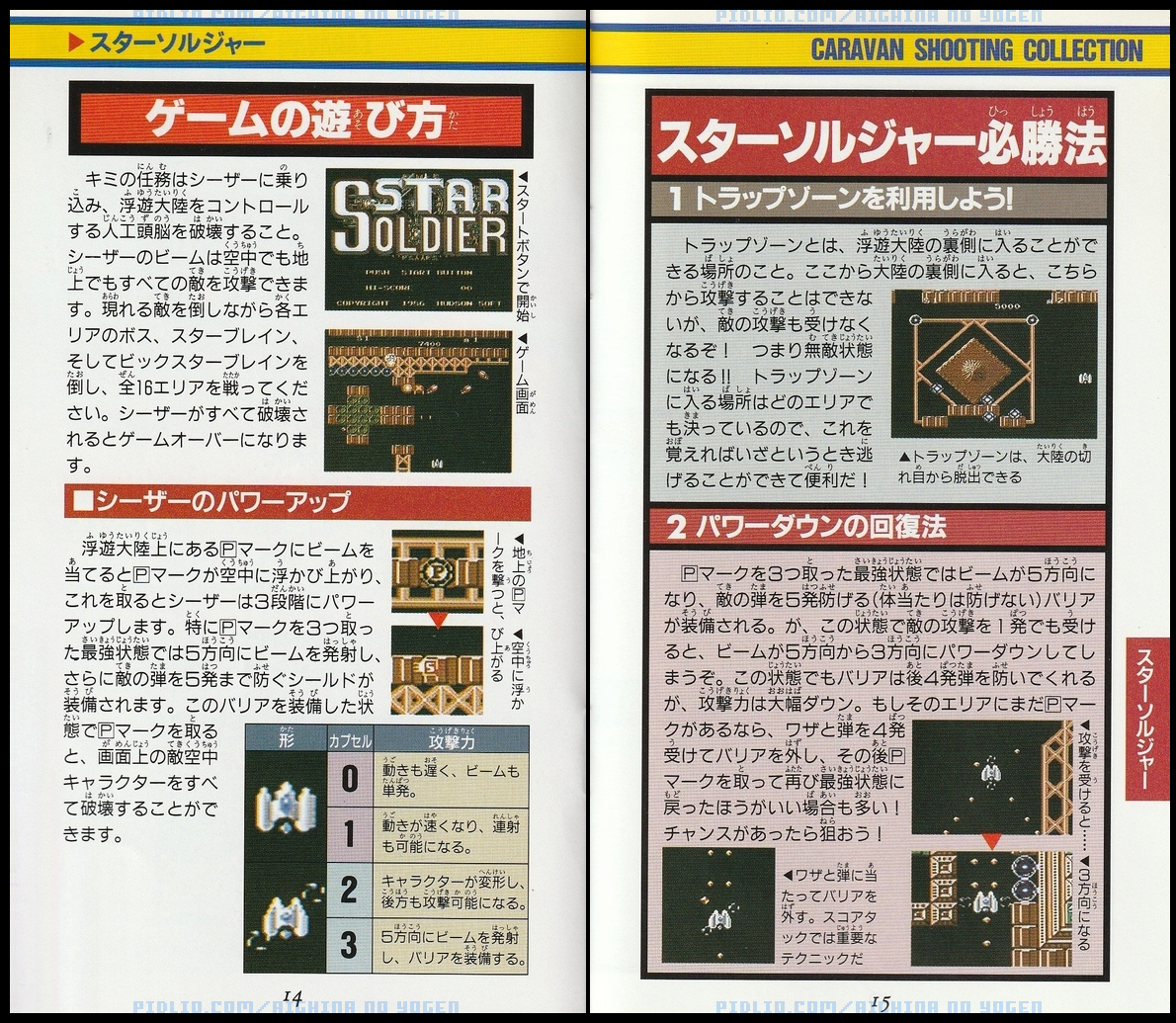 スターソルジャーの説明書画像P02 - スターソルジャー攻略 ─ pidlio.com