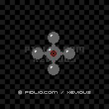 ボザログラム(BOZA LOGRAM)の画像:敵キャラクター図鑑 - FC版ゼビウス攻略 ─ pidlio.com