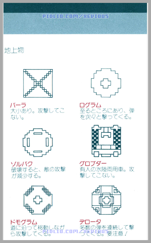P05：FC版ゼビウスの説明書 - FC版ゼビウス攻略 ─ pidlio.com